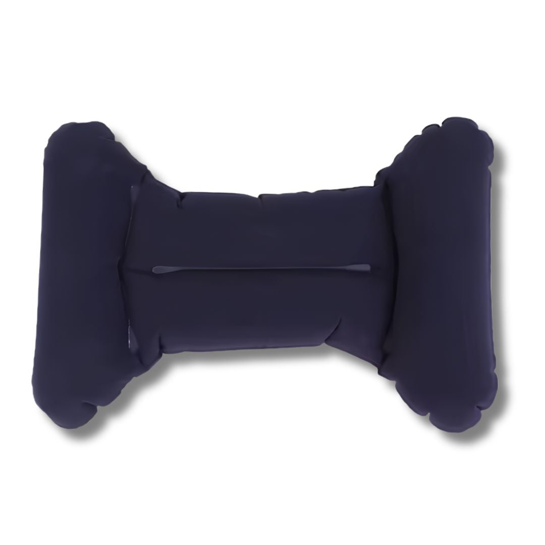 LumbarPro Inflatable Support Back Pillow on long haul flight