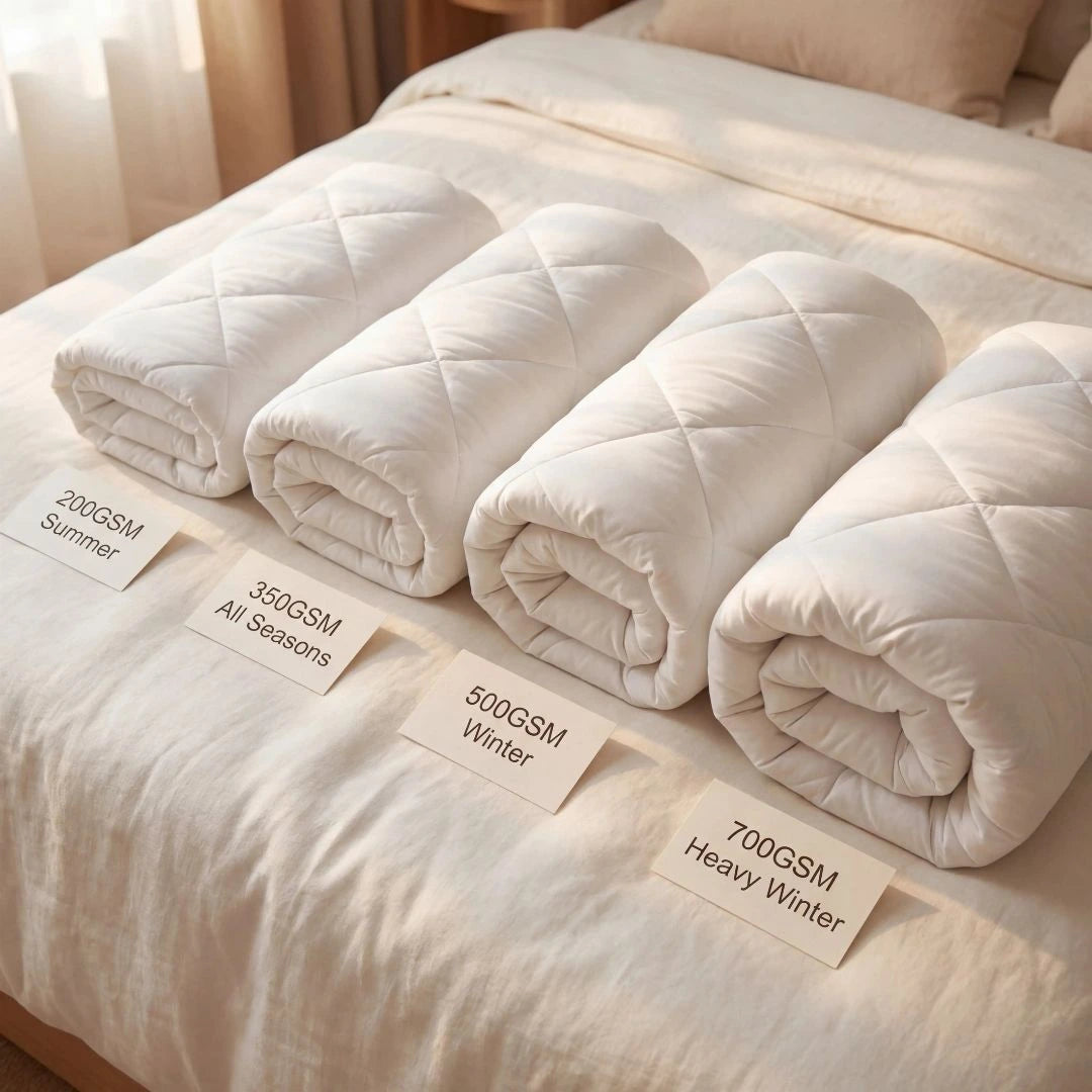 Natural chemical free Australian wool quilt safe for sensitive skin and allergies