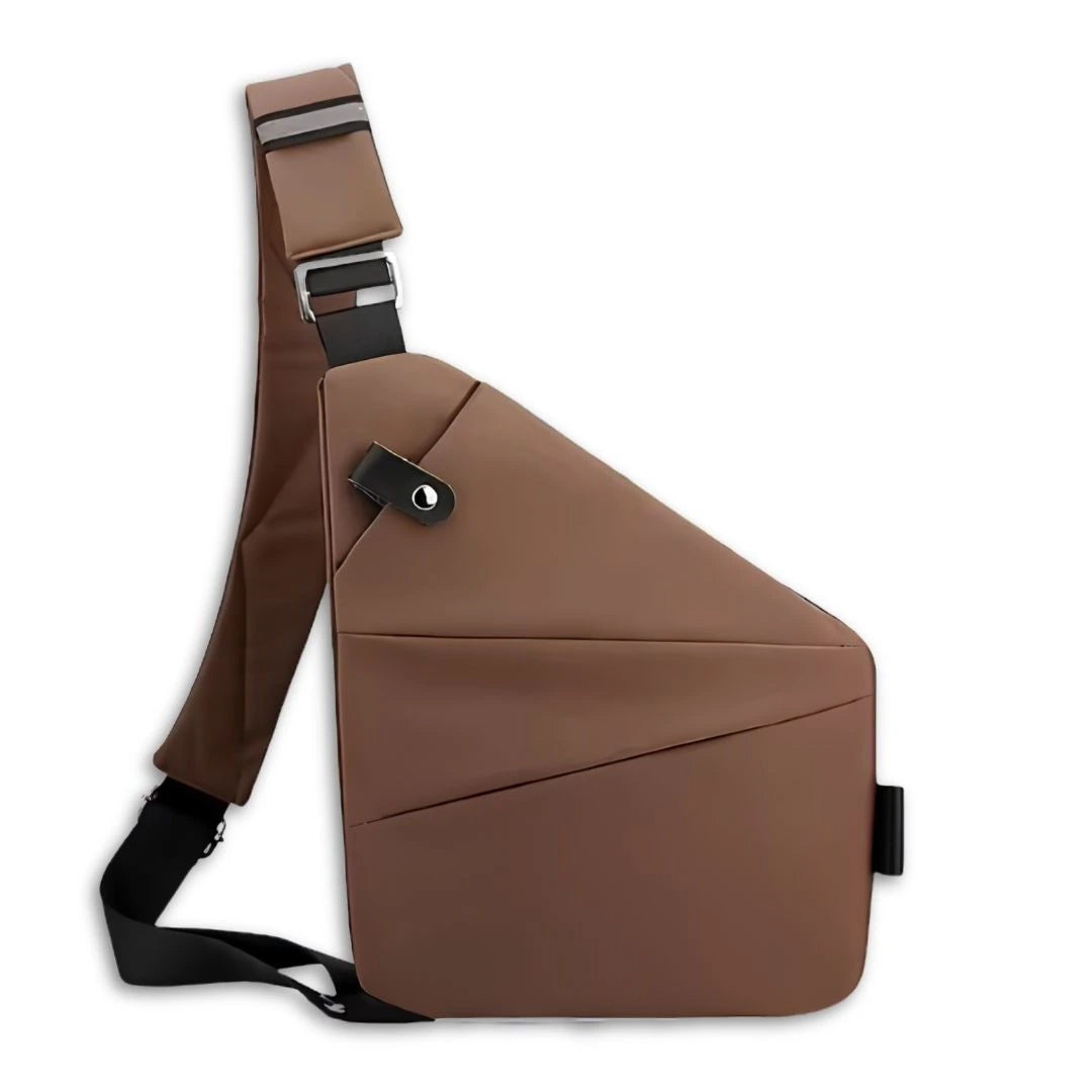 Padded strap crossbody bag for all day comfort while sightseeing overseas