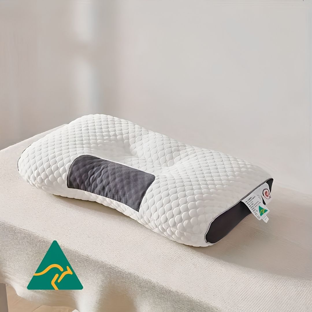 PillowPro ergonomic neck support pillow cradling head in natural alignment