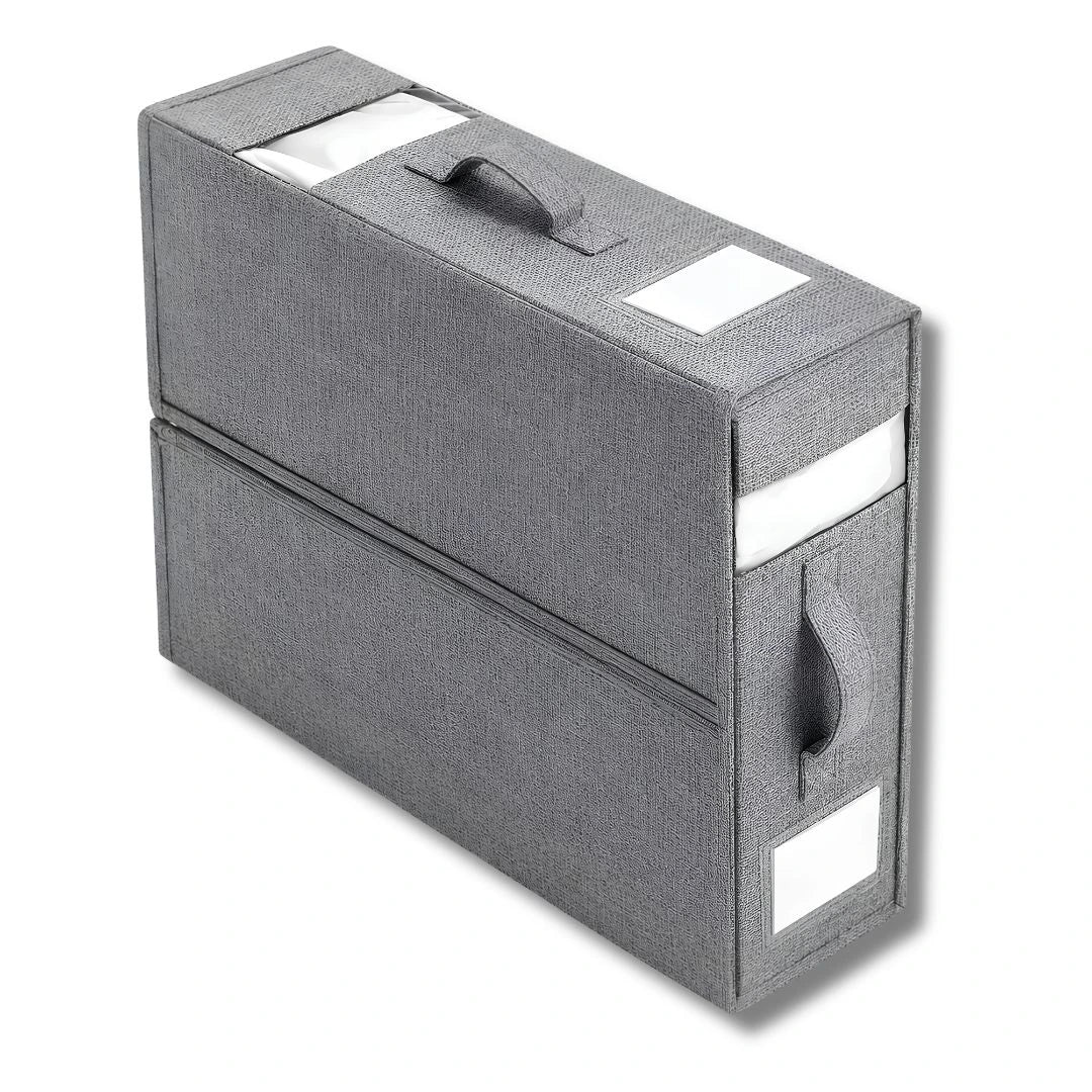 ProFold bed sheet organiser keeping complete bedding sets neatly stored together