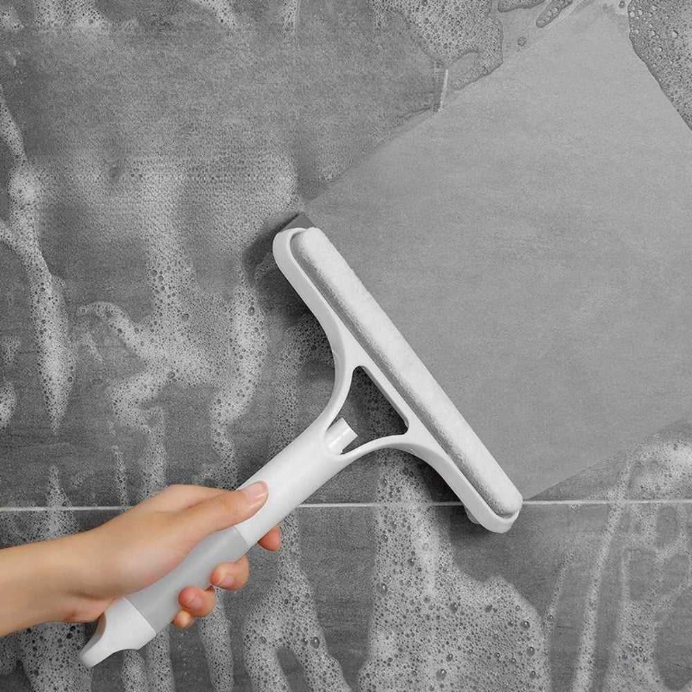 ProShine window cleaner with refillable spray bottle cleaning outdoor windows