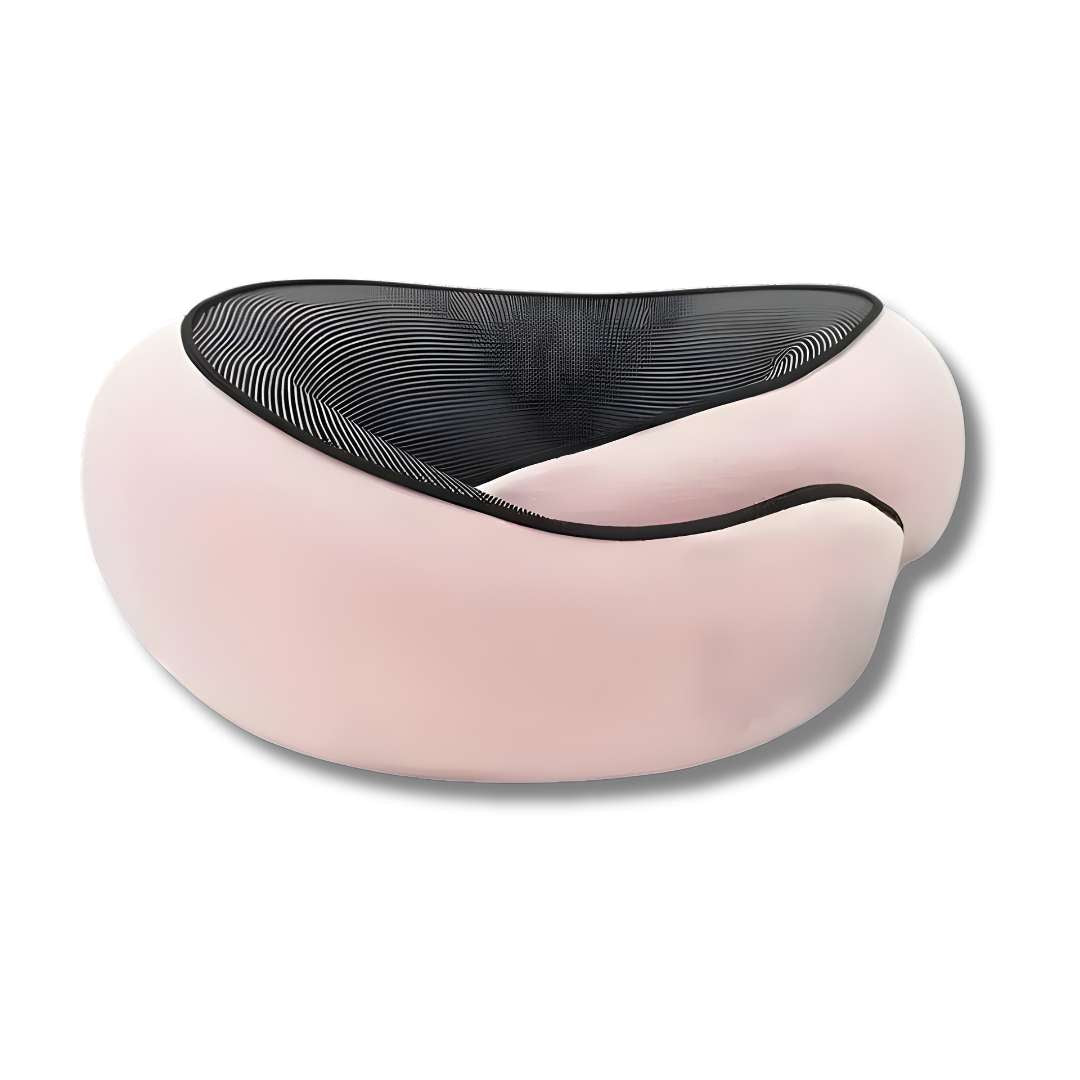 Premium memory foam pillow moulding to neck and shoulders