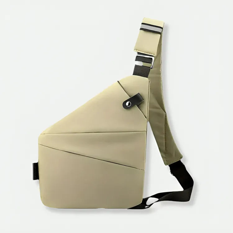 Anti-theft chest bag with lockable zippers