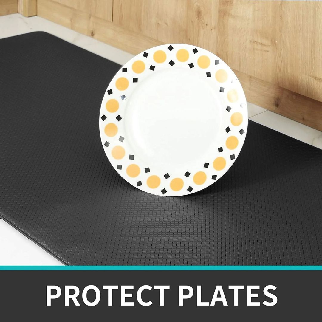 Waterproof kitchen mat oil proof surface easy to wipe clean after spills