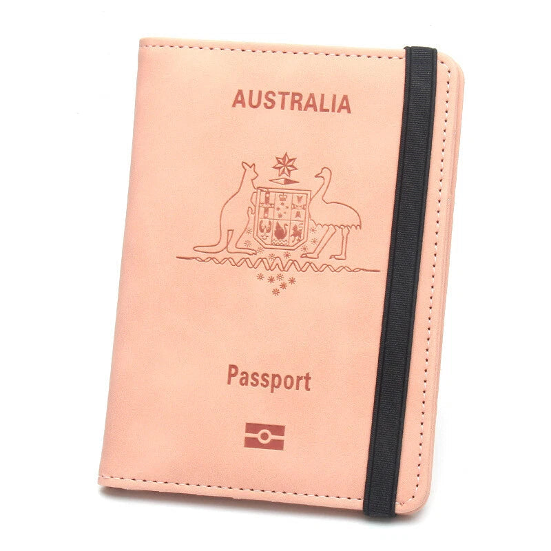 Slim RFID passport wallet for secure airport travel