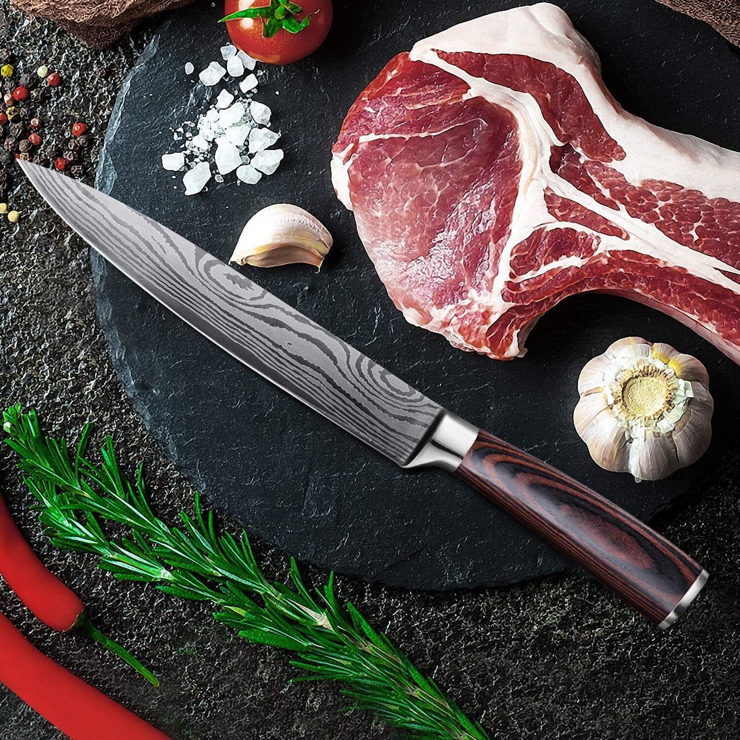 Knife set for home chefs and cooking lovers

